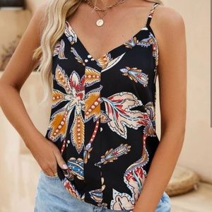 NEW Boho  FLORAL TANK TOP